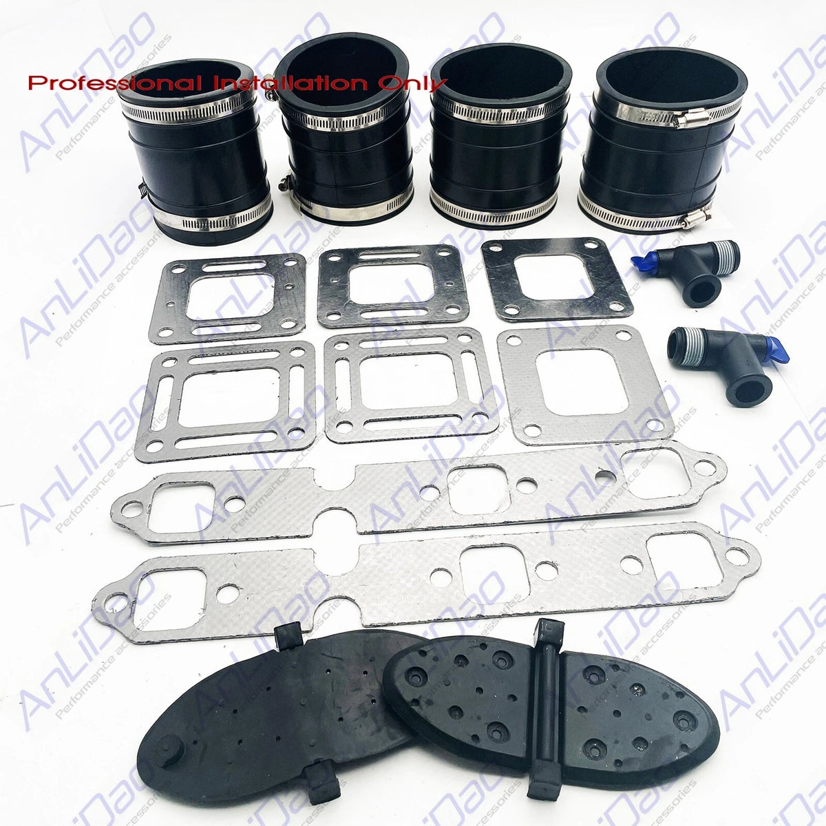 MerCruiser V6 175-205 4" Wet Joint Exhaust Bellows Kit 32-44348001 27-41813
