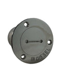 Marine Diesel Deck Fill, Boat Filler Port, for 2in Pipe, 3 1/2in Flange OD