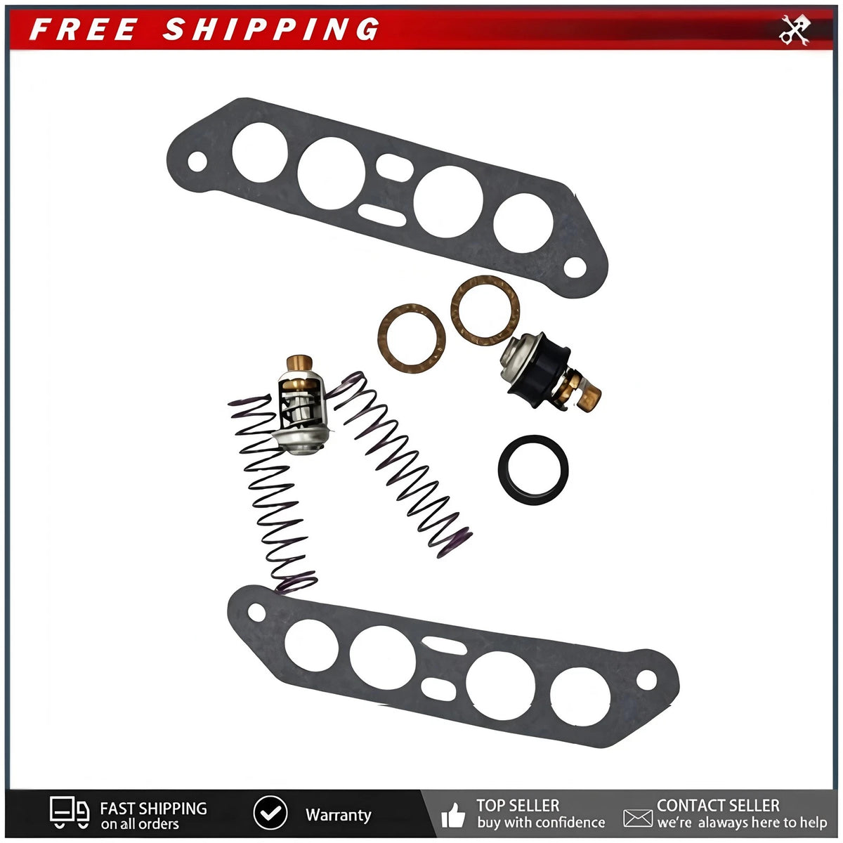 Thermostat Kit for Johnson Evinrude V4 65 80 85 88 90 100 110 112 115 HP 378065