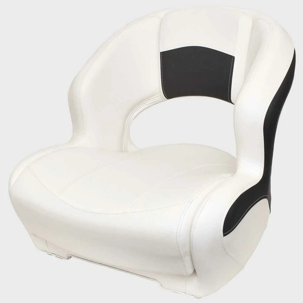 Wise Marine Boat Mid Back Bucket Seat 3337-1893 - Razor White - Gray