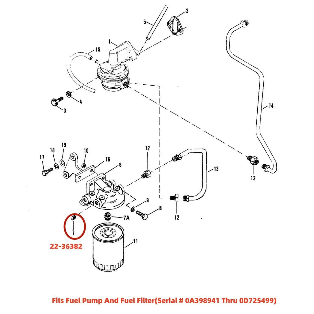 Plug Fitting for Mercury Marine Mercruiser (19-35167, 22-36382)