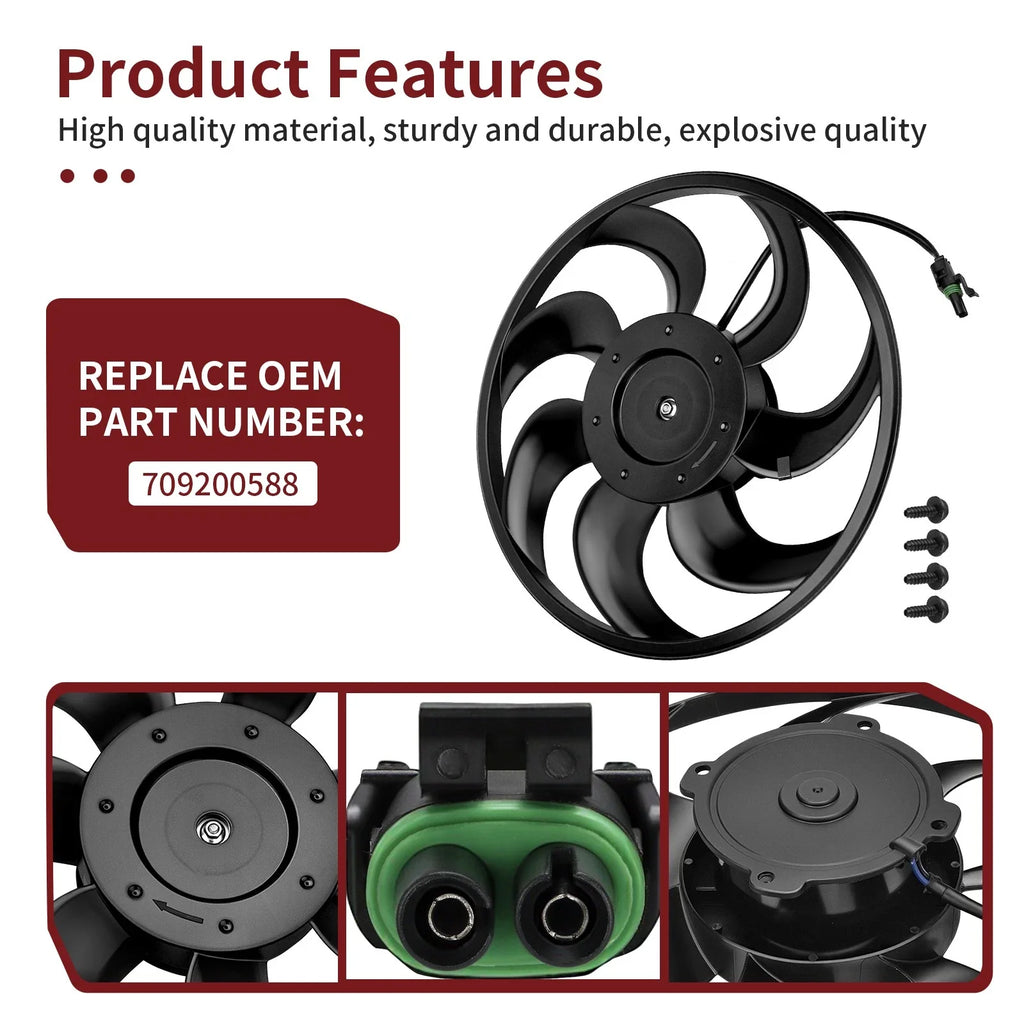 Radiator Cooling Fan for Can Am Maverick X3 Turbo (2018)