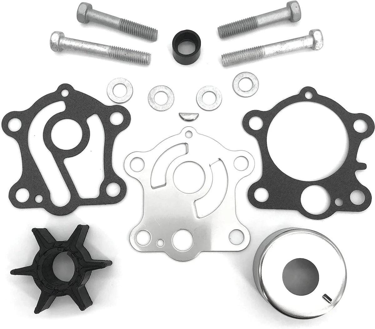 Water Pump Impeller Kit for Yamaha 2-Stroke 55HP C55 CV55 (1990–1999) 663-W0078-00