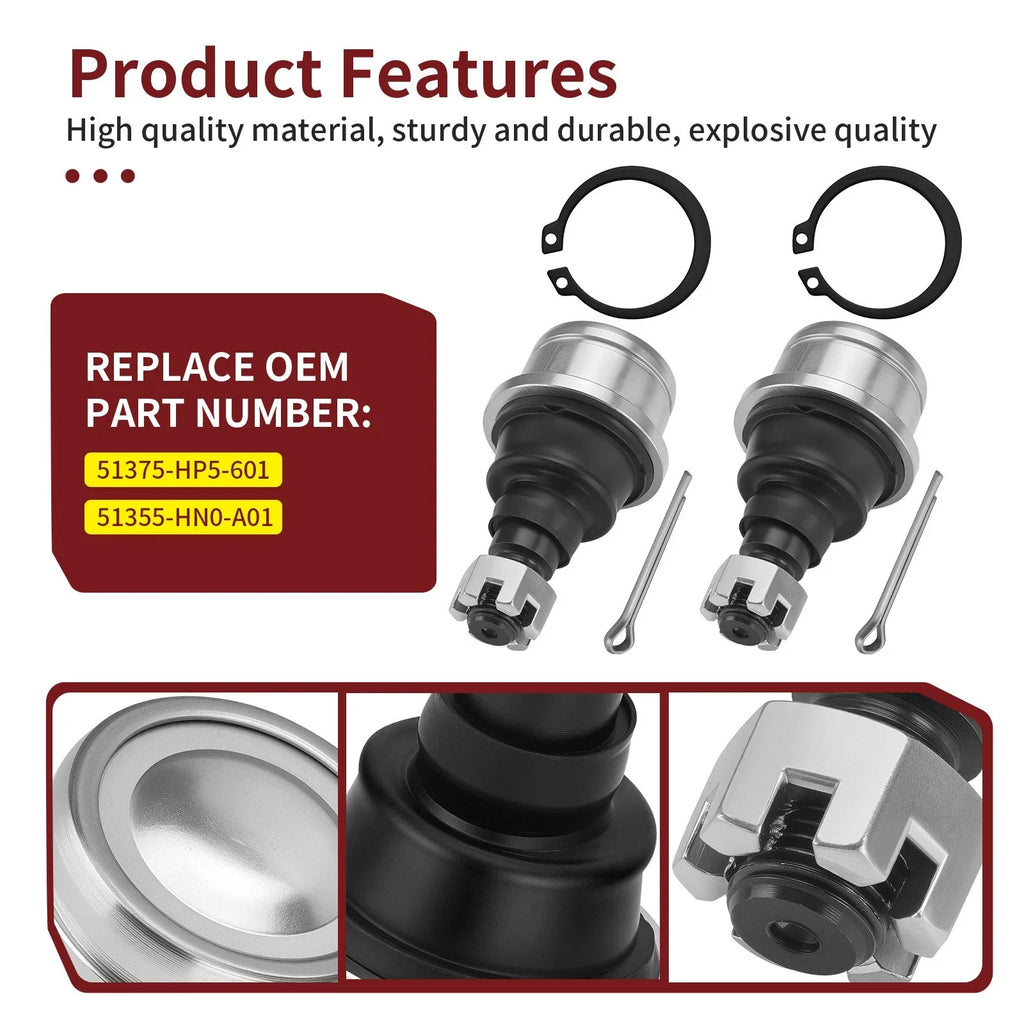 2-Pack Ball Joints for Honda Pioneer 1000 1000-5 (2016–2021) SXS1000M3 SXS1000M5