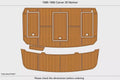 EVA Foam Teak Deck Floor Mat for Carver 36 Mariner (1987)
