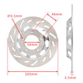 Front Solid Brake Disc Rotor 205mm for Honda CG 125 (2000–2023)