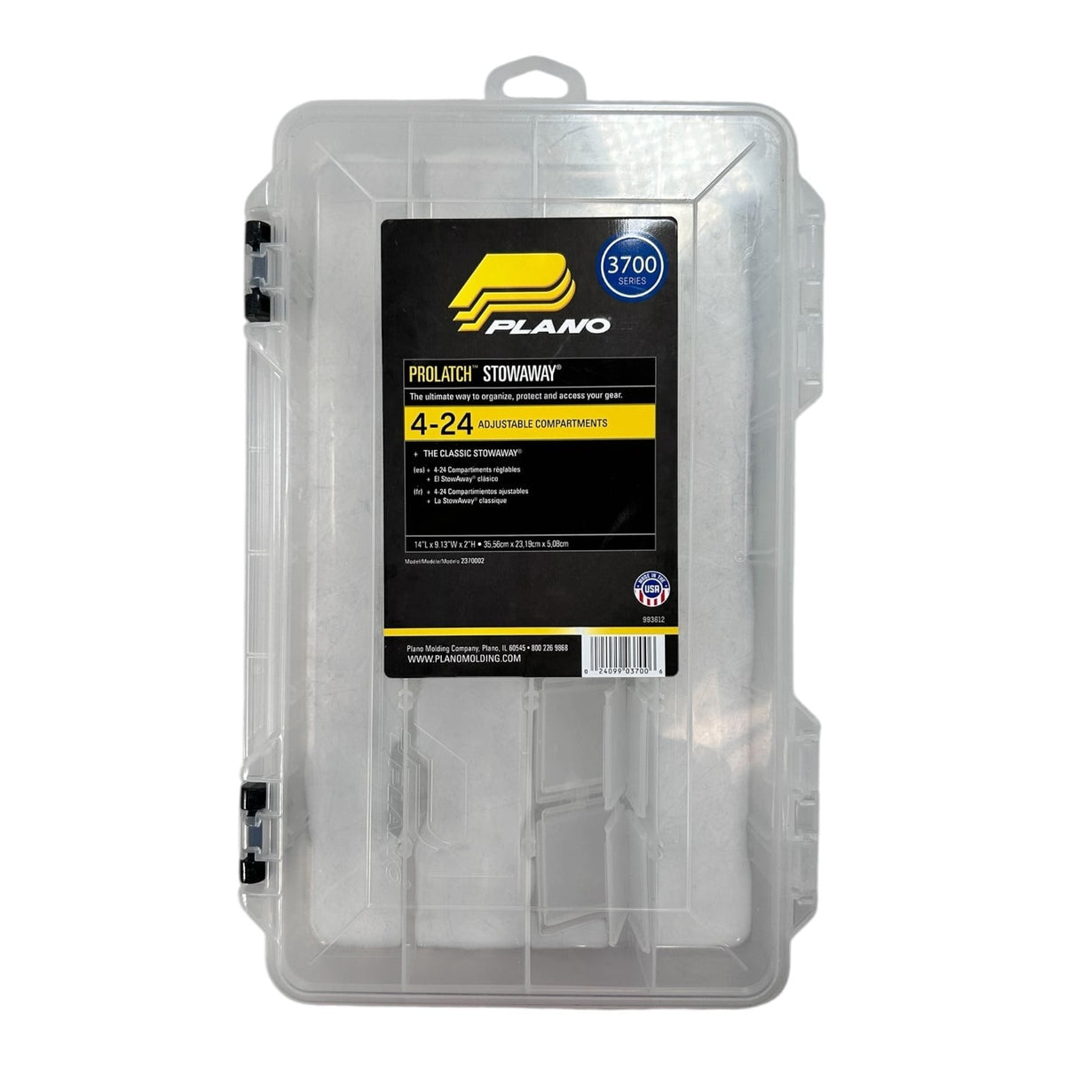 Plano 993612, Marine 3700 Series Classic Prolatch Stowaway 14′' X 9.13” X 2”