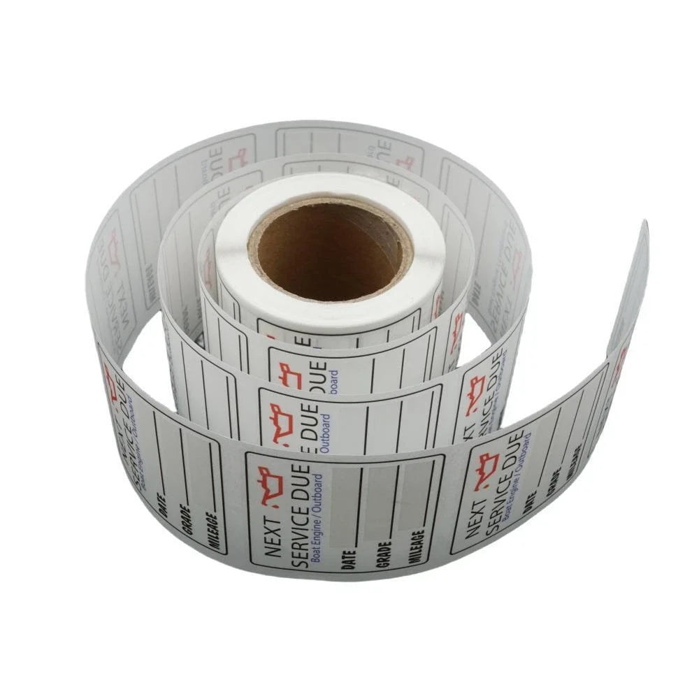 Oil Change Stickers 200 Pcs for Service Reminder (Universal)
