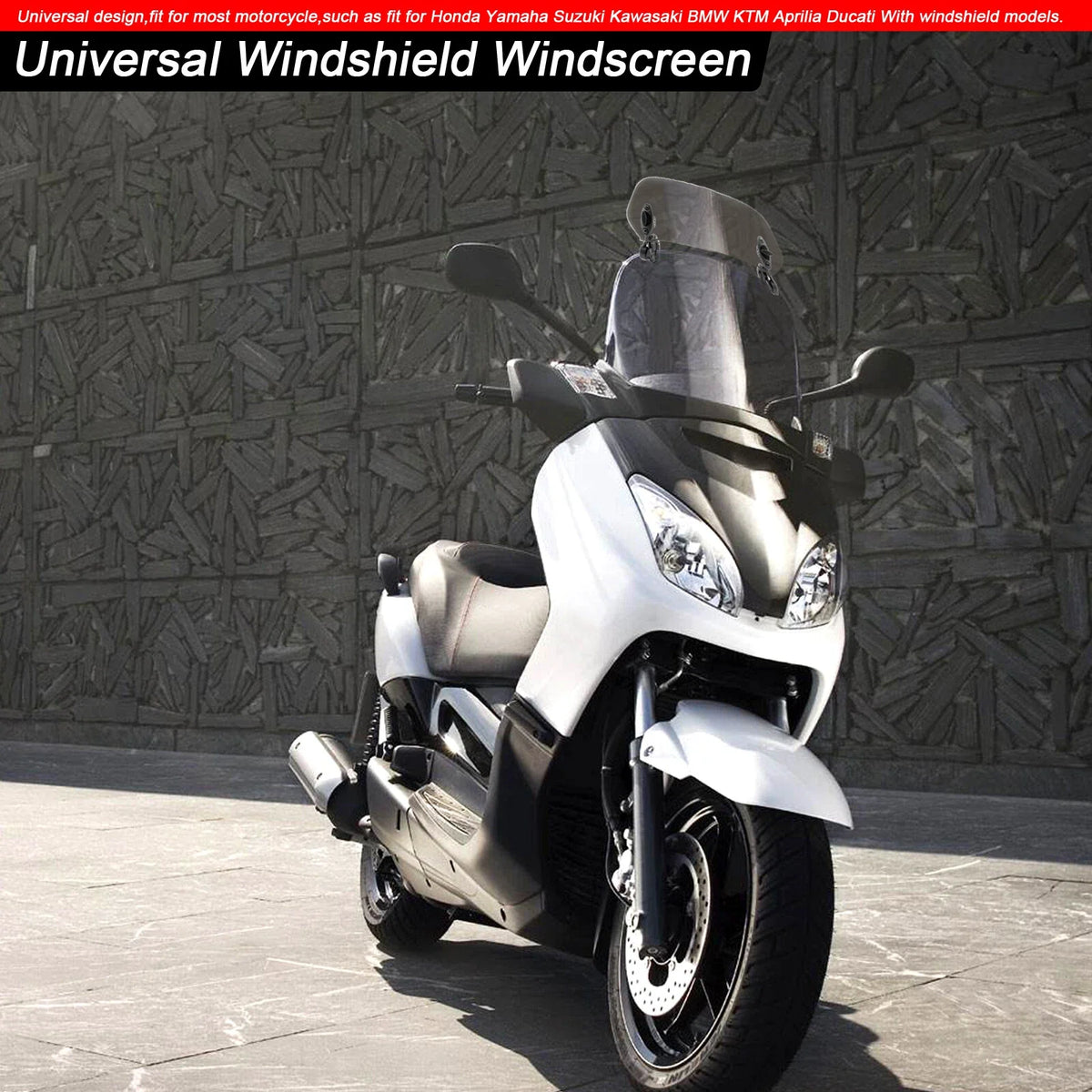 Adjustable Windshield Extension Spoiler for Motorcycle (PE T9)