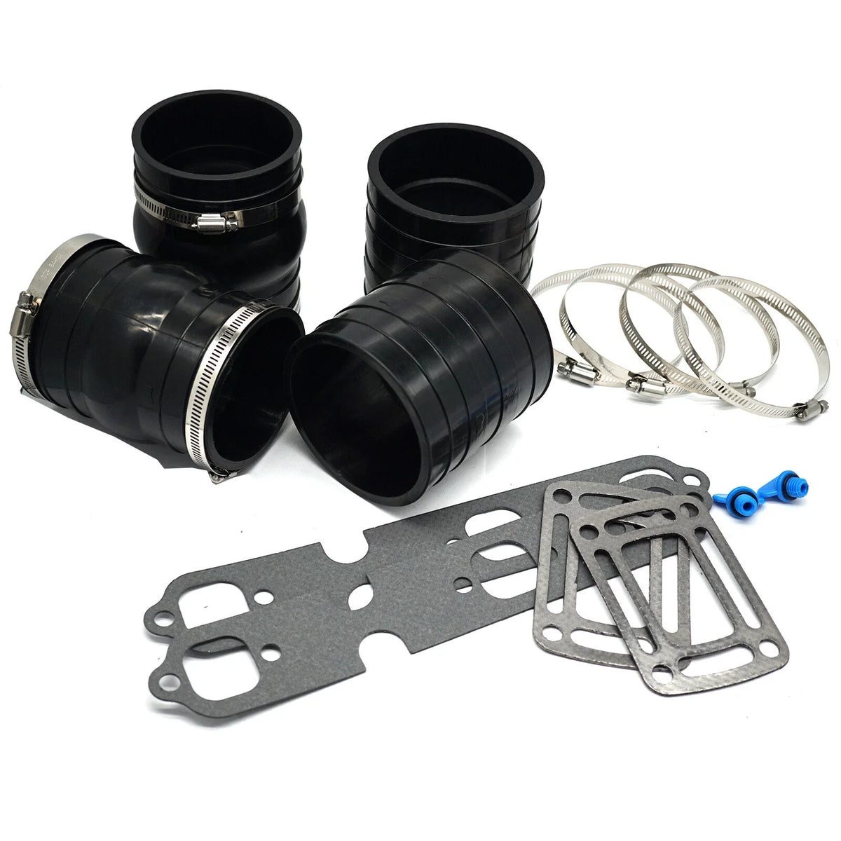Exhaust Manifold Bellow Hose Repair Kit W/Gasket for OMC 4.3L Sterndrive V6 (N/A)