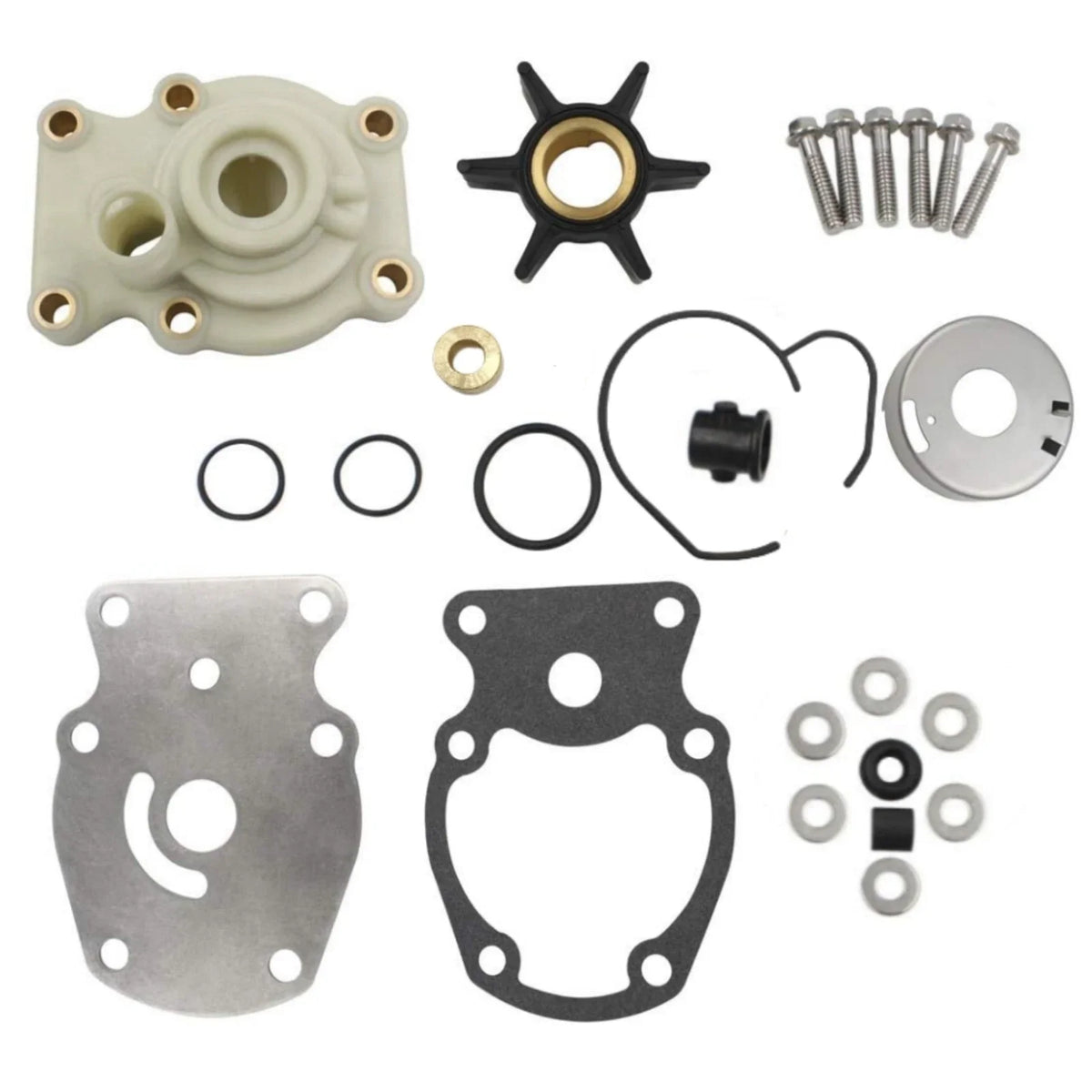 Water Pump Impeller Kit 393630 for Evinrude Johnson 20-35 HP Outboard (1990-2023)