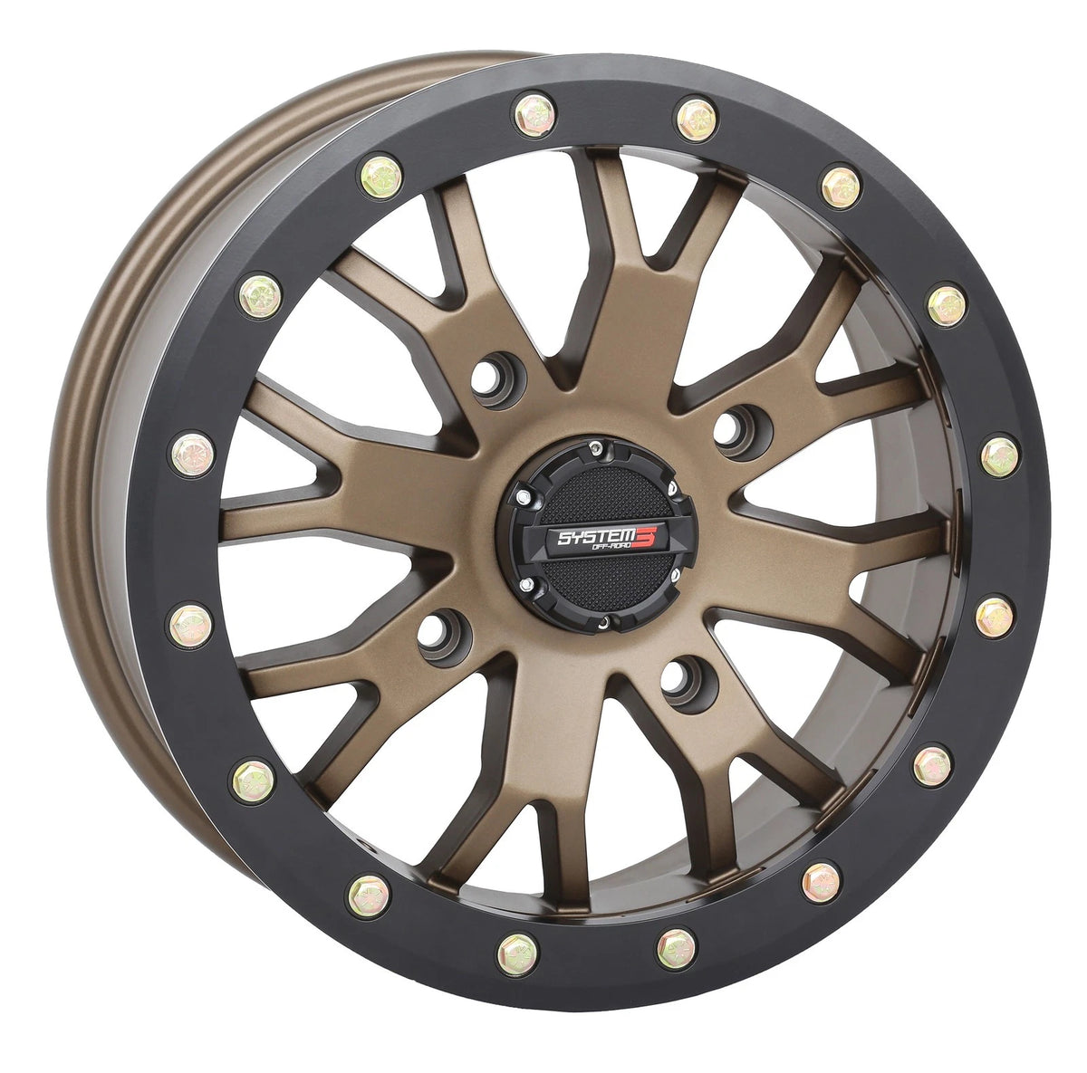 SYSTEM 3 Sb4 Bl Wheel 14x7 4+3 +15mm for Polaris RZR 900 & XP 1000