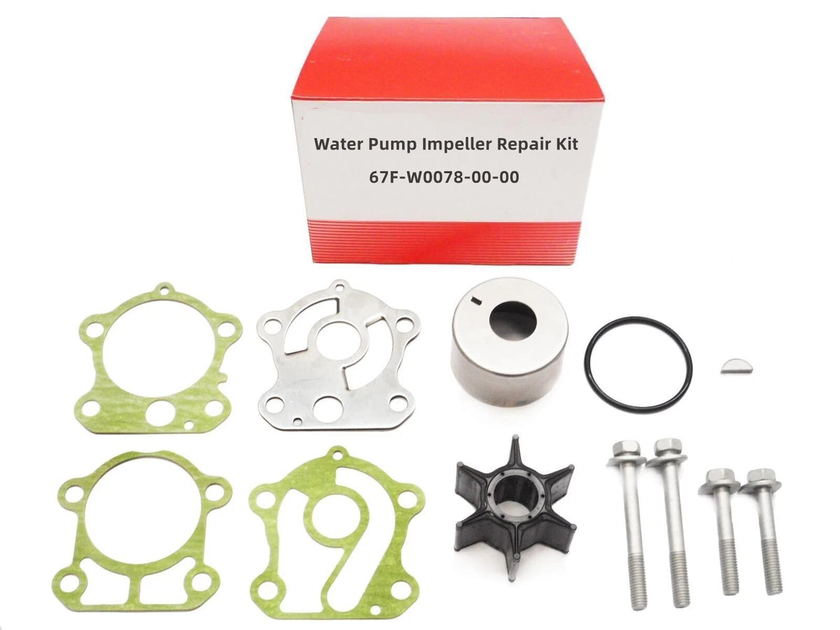 Yamaha Water Pump Impeller Repair Kit for 75-100HP Outboards 67F-W0078-00-0 0