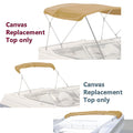 BIMINI TOP BOAT COVER CANVAS FABRIC TAN with BOOT FITS 3 BOW 72"L 36"H 79"-84"W Pro