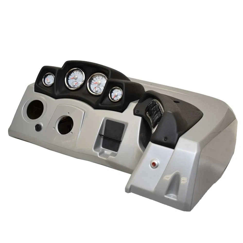 Tracker Boat Dash Console Panel F144300595 - 33 5/8 Inch Silver Black