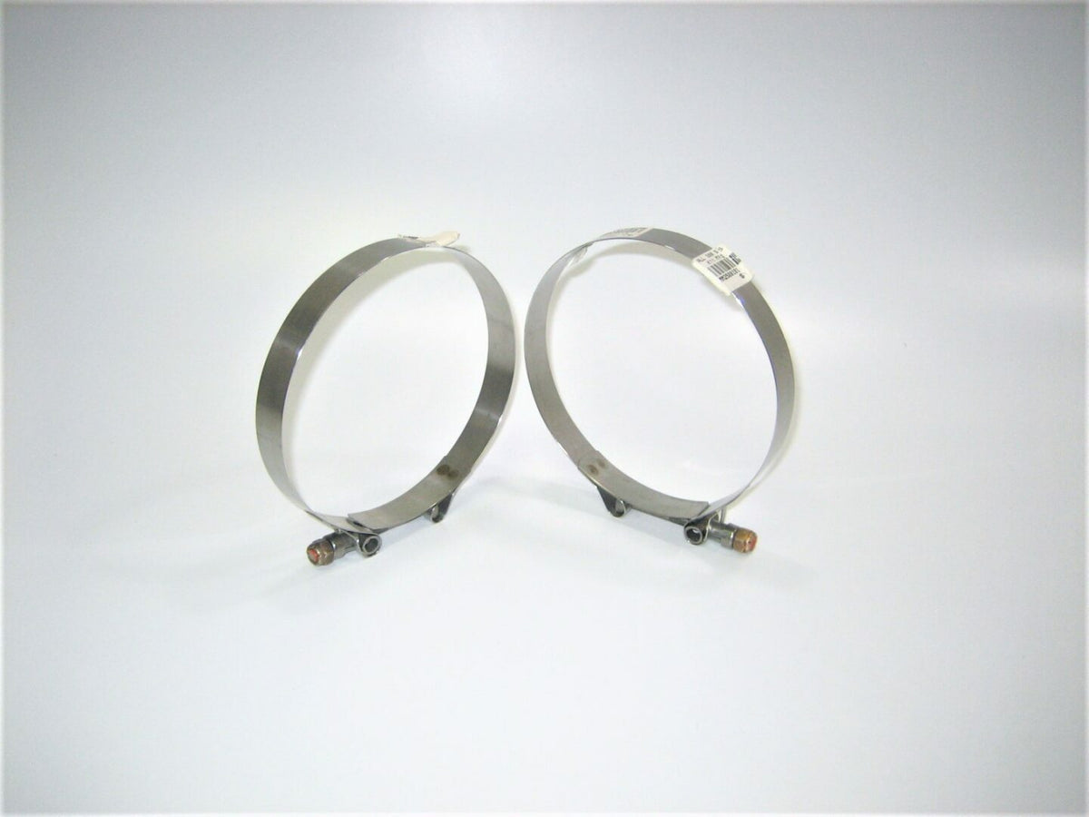 300110500 2 Pack Marine Boat Motor ¾" X 5" Min T-Bolt Exhaust Intake Hose Clamp