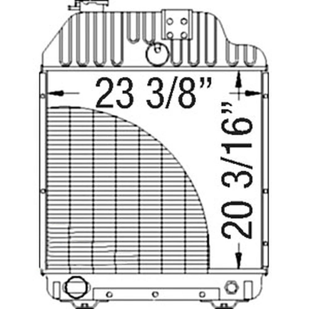 Radiator 3382795M93 Fits Massey Ferguson 3070 3090 3095 3120 3120T