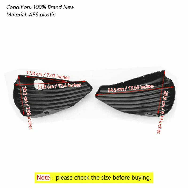 Set of 2 Battery Side Covers for Harley Sportster XL883 XL1200 (2004–2013) T9