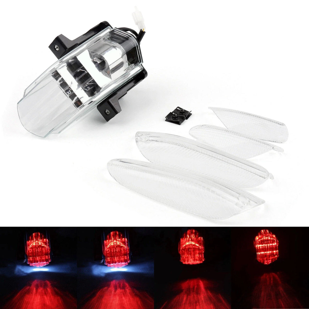 Clear LED Tail Light with Turn Signals for Aprilia RSVR Factory RSV1000 (T9)