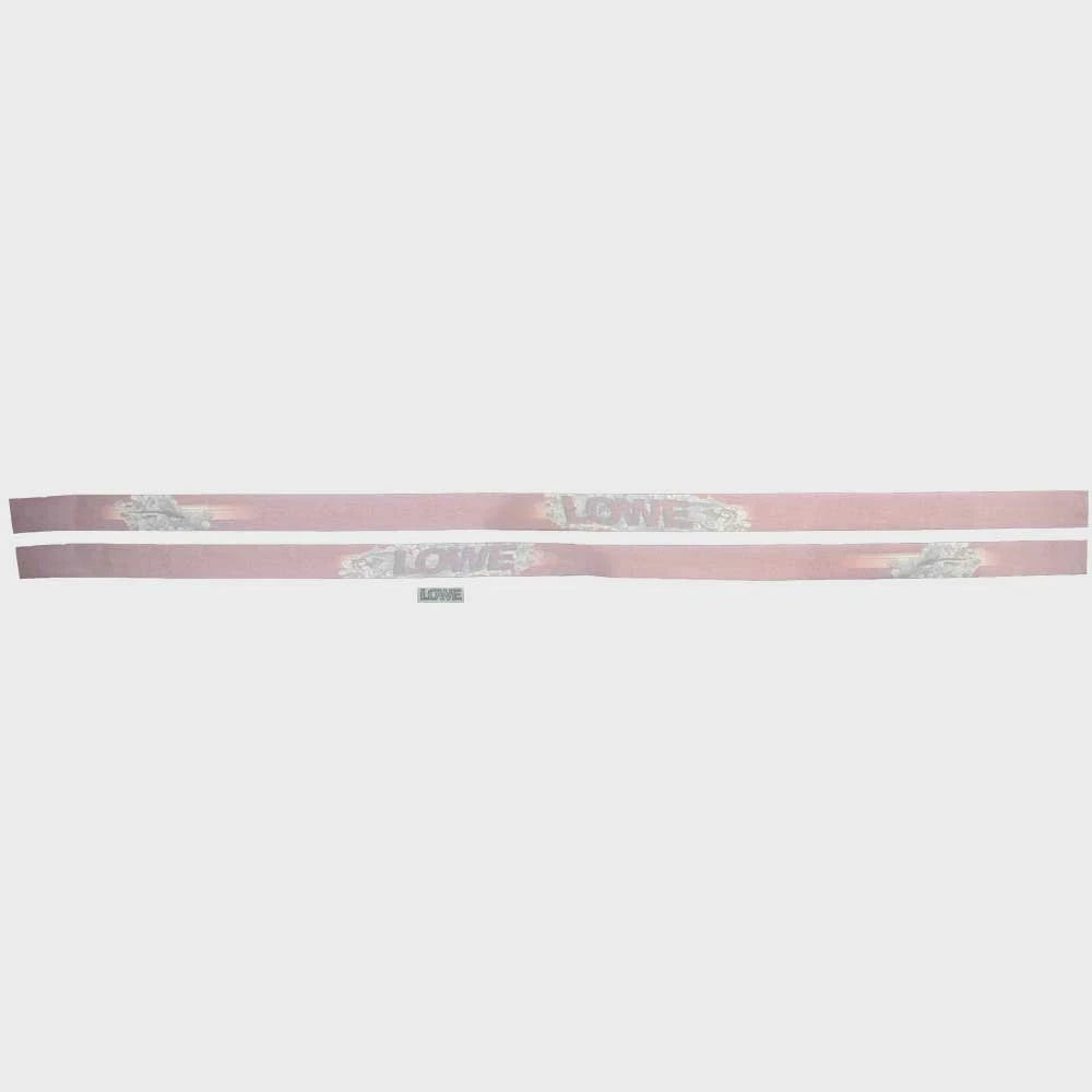 Lowe Pontoon Boat Graphic Wrap Decals 2077908 - Red Gray (set of 2)