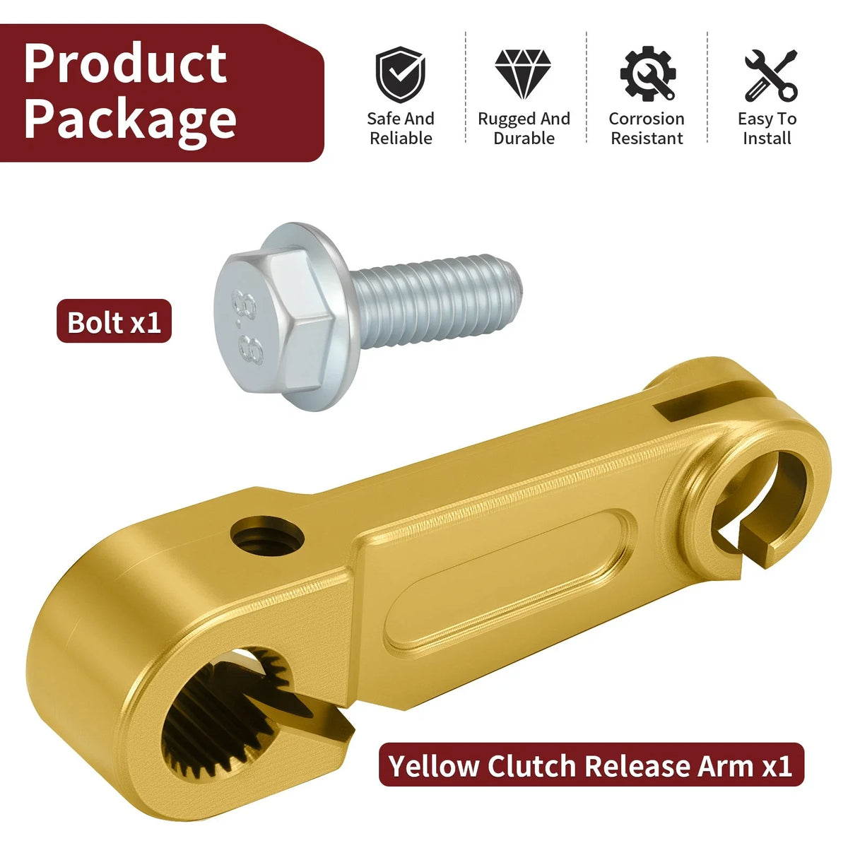Clutch Release Arm for Suzuki DR-Z250 (2001–2007), DR-Z400 (2000–2024) w/ Bolt