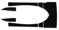 Traction Pad for Sea-Doo 951 RX (2000–2003) 012-307BLK Black