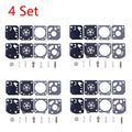 Set of 4 Carburetor Diaphragm Gasket Rebuild Kit for Zama RB-29 Trimmer