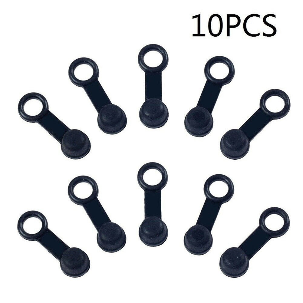 10Pcs Brake Bleed Nipple Screw Dust Cap Cover/ Rubber Motorcycle Motorbike