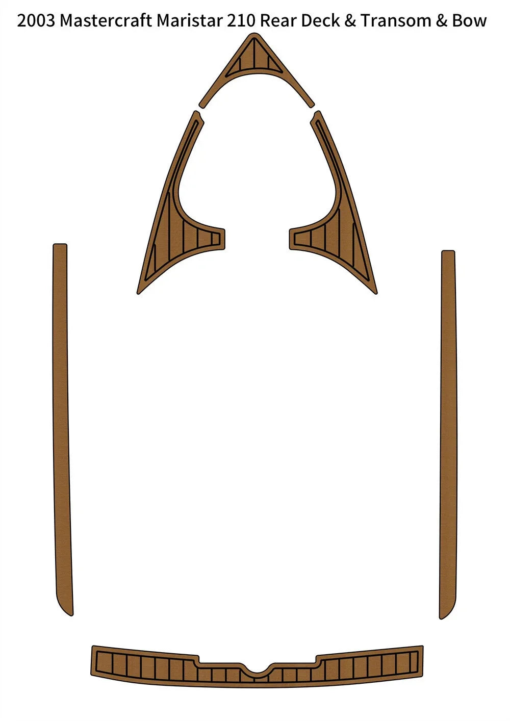EVA Teak Deck Flooring for Mastercraft Maristar 210 (2003)