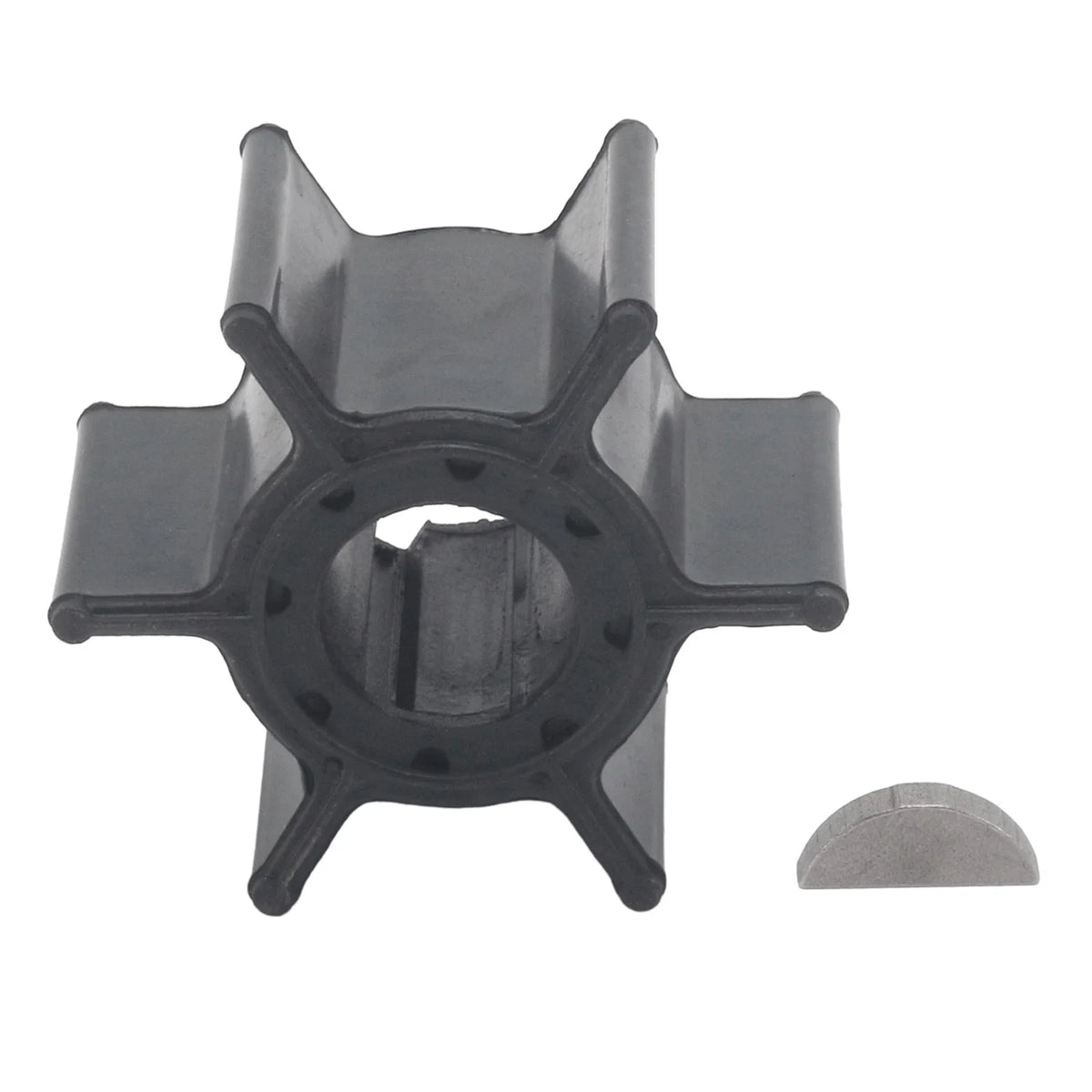 Water Pump Impeller & Key for Yamaha Outboard 9.9/15HP (682-44352-01, 18-3074)