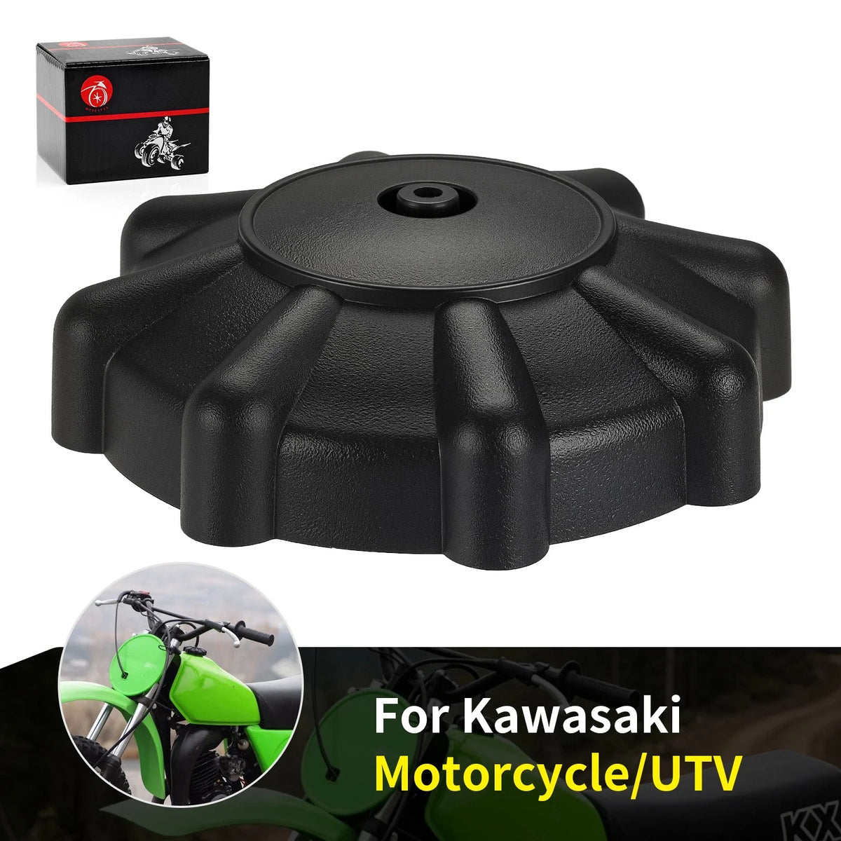 Fuel Tank Cap 51048-1004 for Kawasaki KD80 KDX80 KE100 KE125 KE175 KLR250 KM100 (1980–1999)