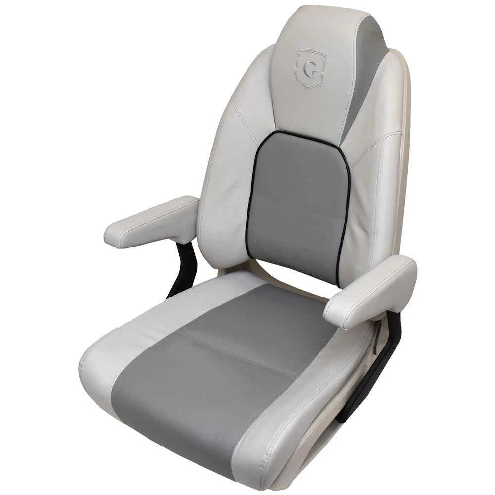 Godfrey Sweetwater Pontoon Boat Reclining Helm Seat 485958 - Revo Gray
