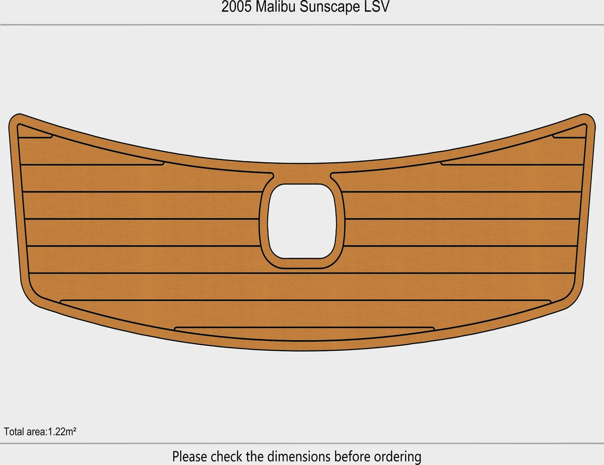 EVA Foam Pads for 2005 Malibu Sunscape LSV (2005) - Teak Deck Mat