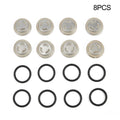 18mm,Motorcycle Bike Brake Master Cylinder Reservoir Sight Glass Len Gasket 8pc