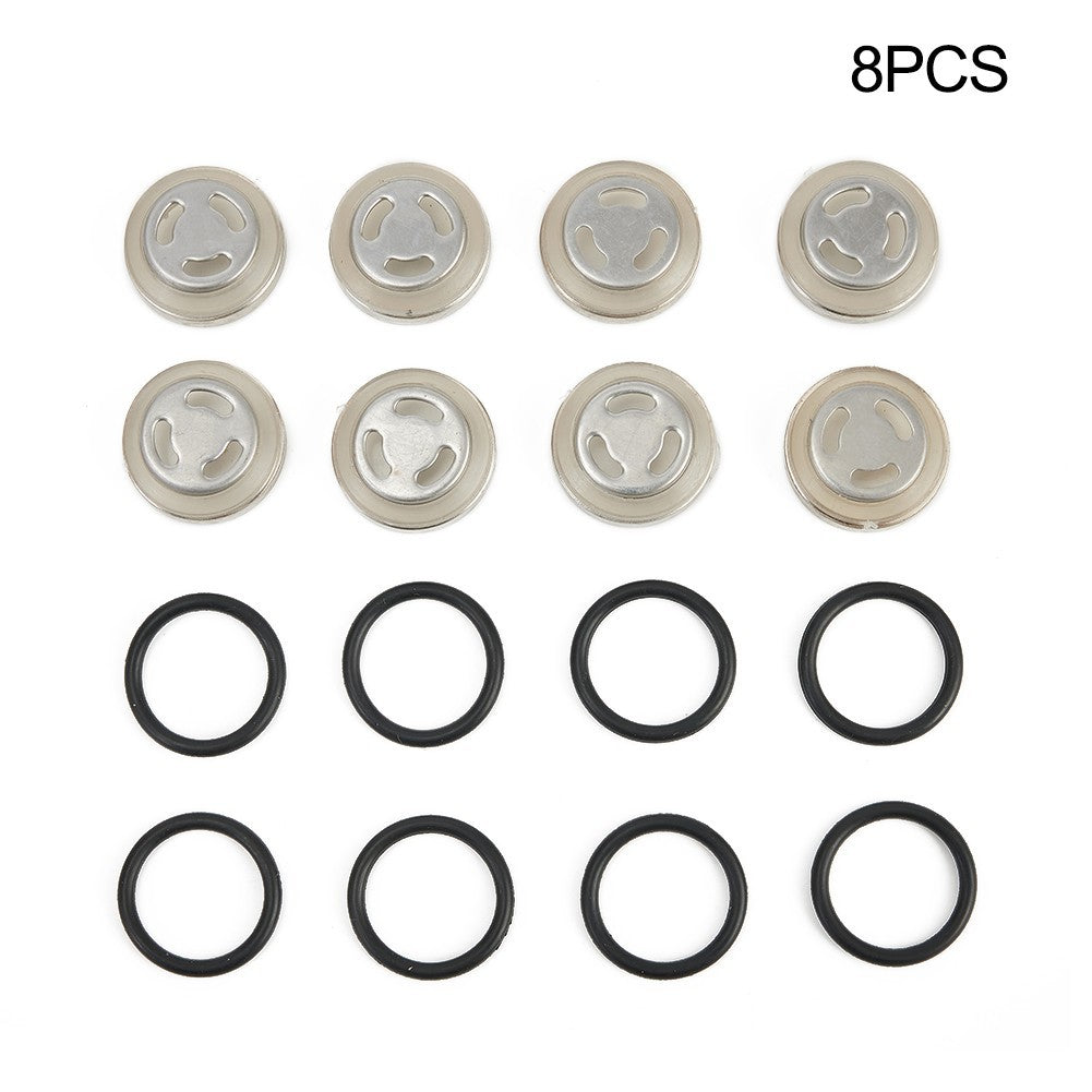 18mm,Motorcycle Bike Brake Master Cylinder Reservoir Sight Glass Len Gasket 8pc