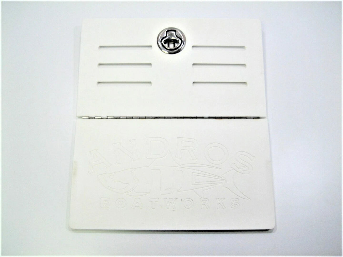 Andros Boatworks Marine Boat Vented Engraved Folding Hatch Door *BLEM*FREE SHIP