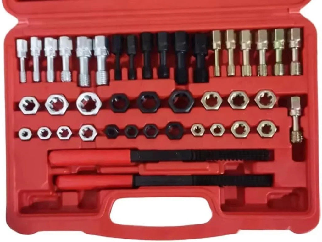 42Pcs Thread Chaser Tool Set for Metric SAE Repair Kit