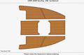 EVA Foam Faux Teak Deck Flooring Bow Pads for Sea Ray 290 Sundancer (1999–2000)