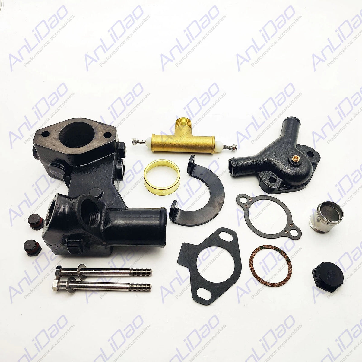 Repl Fit Mercruiser Liter GM Thermostat Housing 87290A23 16413A3 16413A9