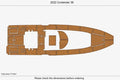 EVA Pad Foam Teak Deck Flooring Mat for Contender 39 FA (2022)