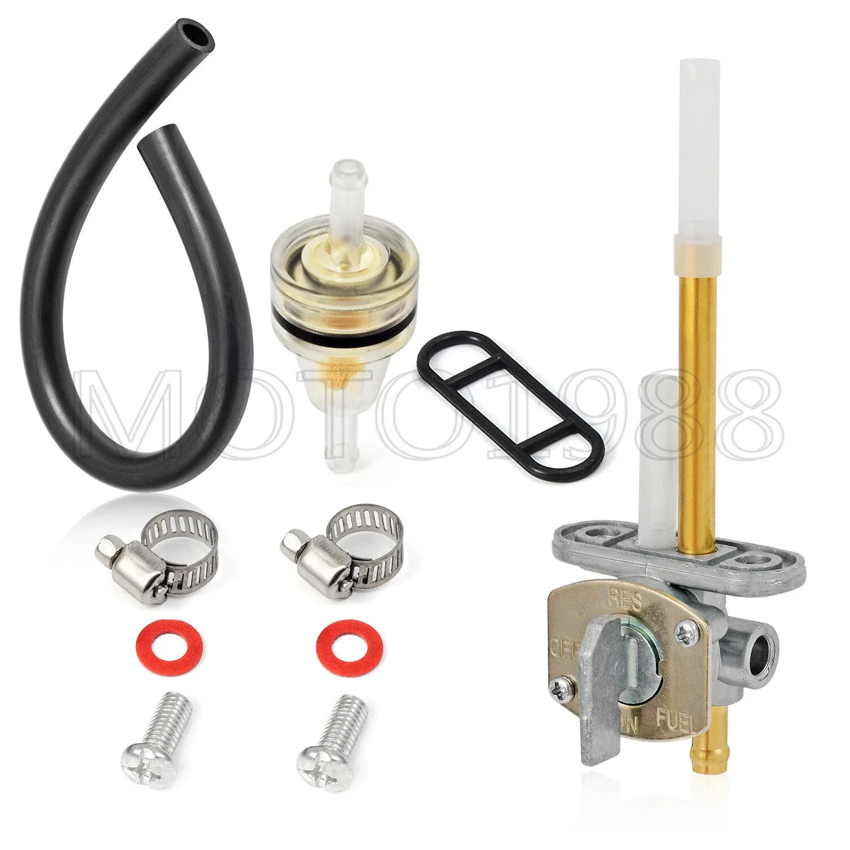 2X Fuel Petcock Valve for Yamaha Big Bear YFM350 Kodiak YFM400FW (1998–2001)