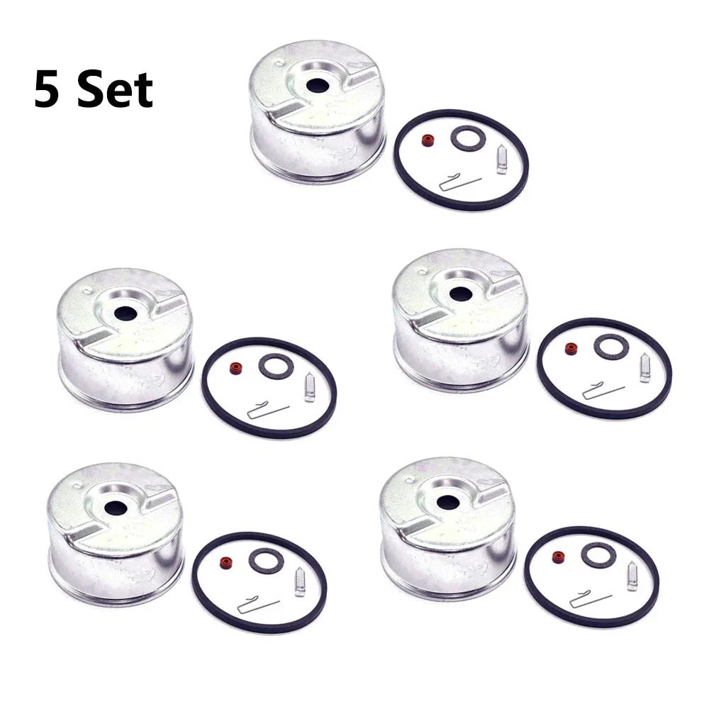 Set of 5 Carburetor Bowl Needle Seat Gasket Kit for Tecumseh (631021B, 631867)