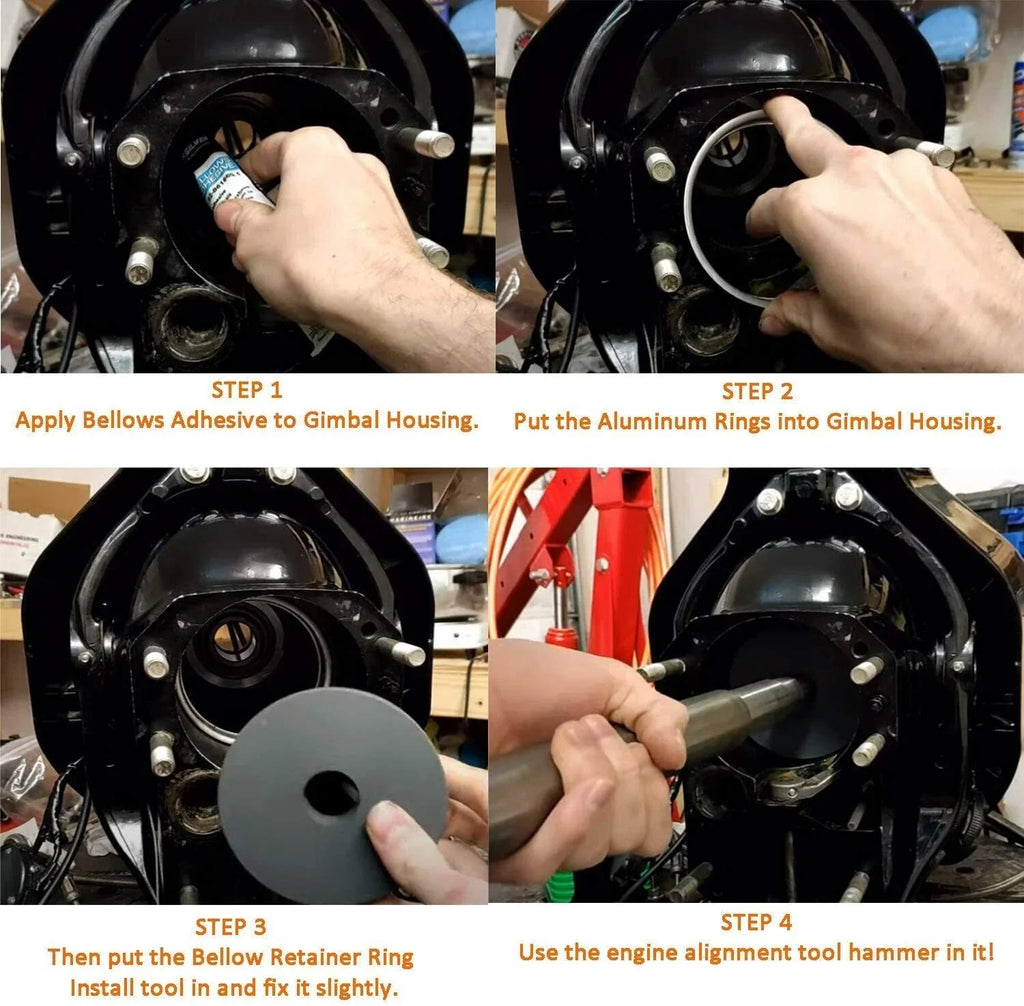 Bellow Retainer Ring Install Driver Tool for Mercruiser Alpha One Gen 2 (818162)