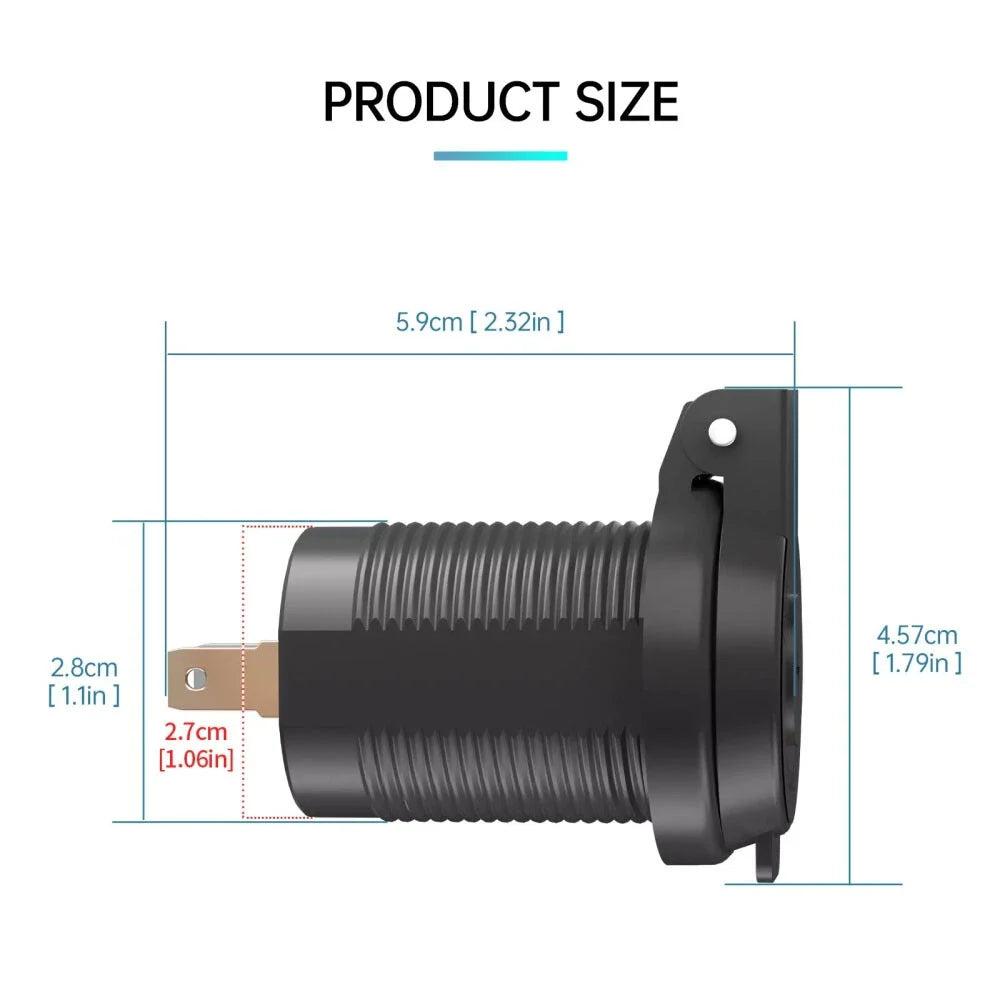 QC3.0 PD Type C USB Car Fast Charger for Universal Vehicles (2016–2023)