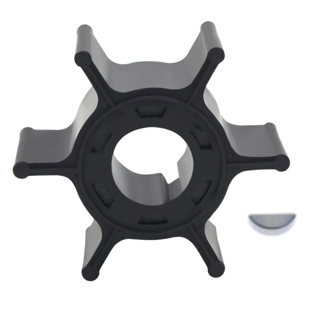 Water Pump Impeller with Key for Yamaha 2-Stroke 6 8 HP Outboard (6G1-44352-00)