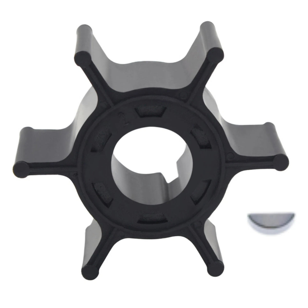 Water Pump Impeller with Key 6G1-44352-00 for Yamaha Outboard 6HP 8 HP 2 Stroke