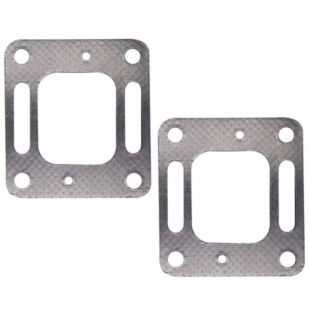 Set of 2 Exhaust Center Riser Elbow Manifold Gaskets for Mercruiser 4.3 5.0 5.7 350