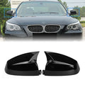 Pair Add-On Wing Side Mirror Covers for BMW 5 6 Series E60 E61 E63 E64 (2007–2010)