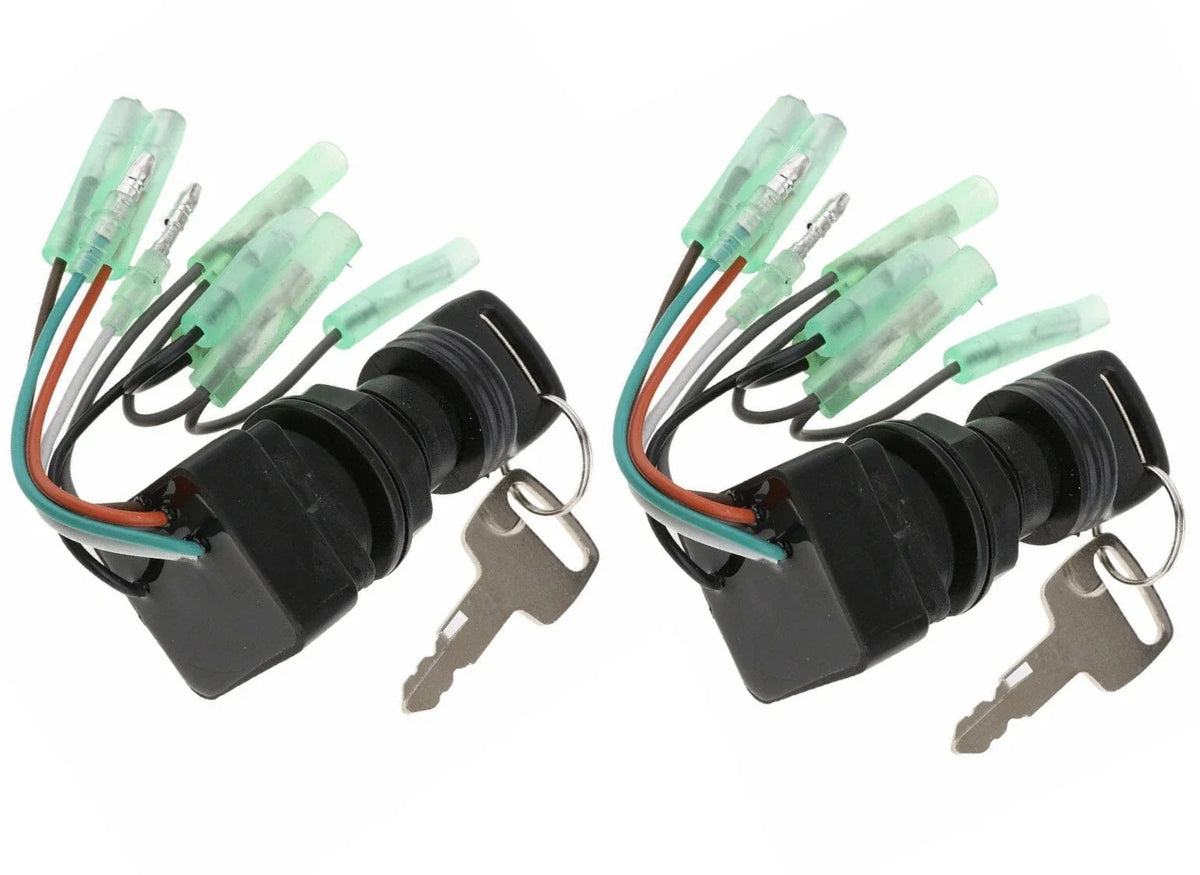 2Pack Ignition Switch Key for Suzuki DT25-DT225 (1990–2000) 37110-92E01 37110-99E00