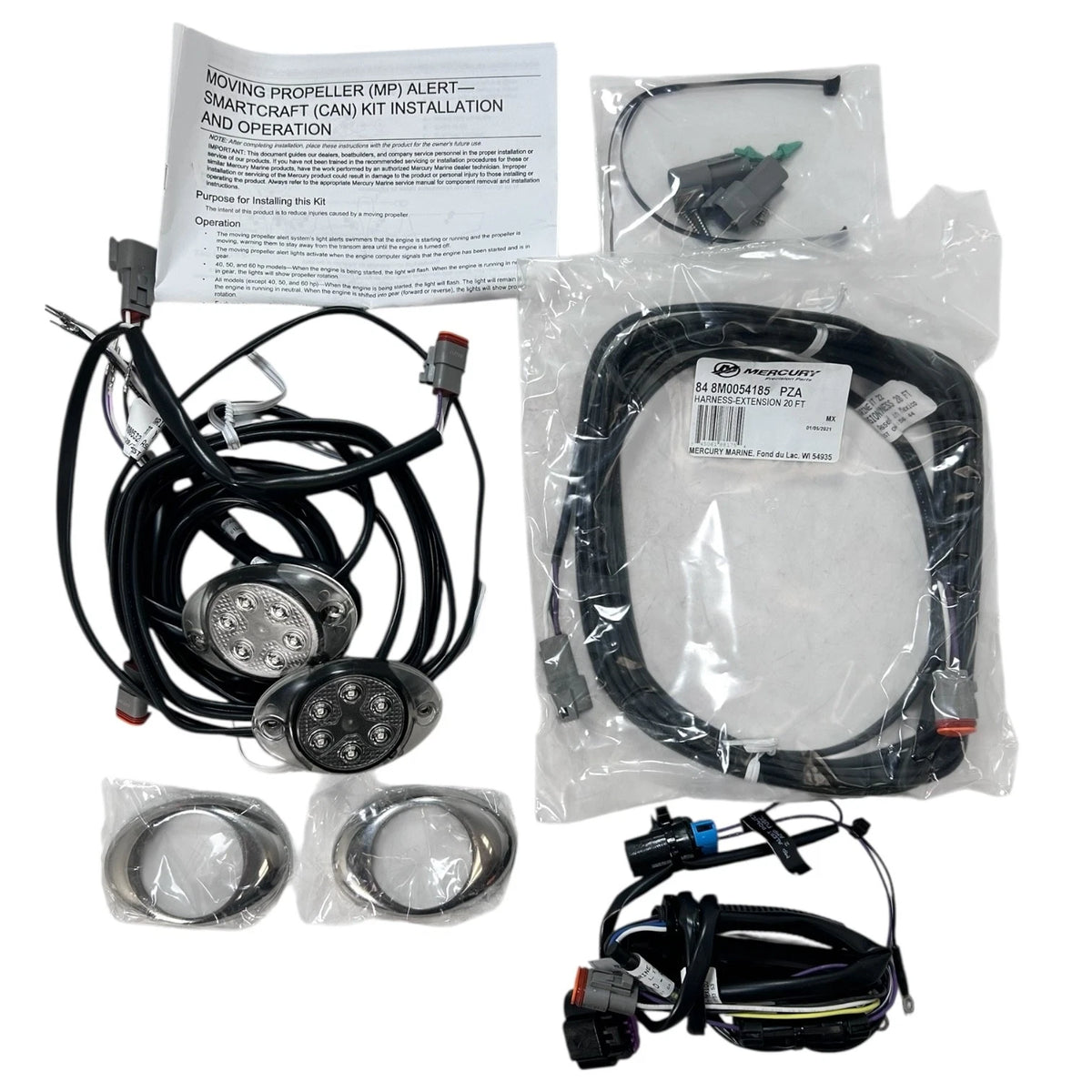 Mercury 8M0109507, Marine Moving Prop Oval 2 Light System Assembly, OEM